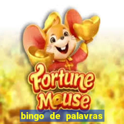 bingo de palavras cha de bebe